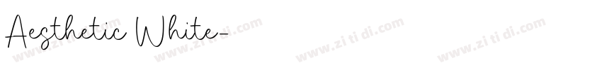 Aesthetic White字体转换